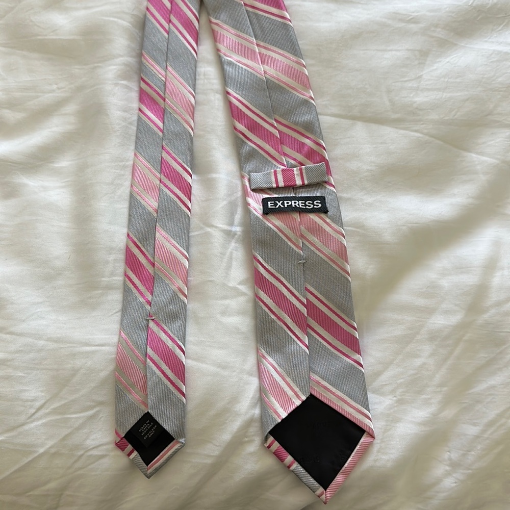 Express silk tie - pink